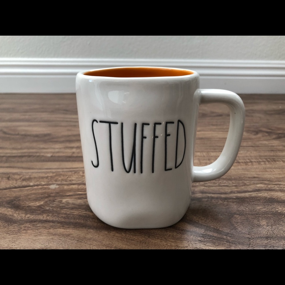 Rae Dunn Stuffed Mug Orange Inside